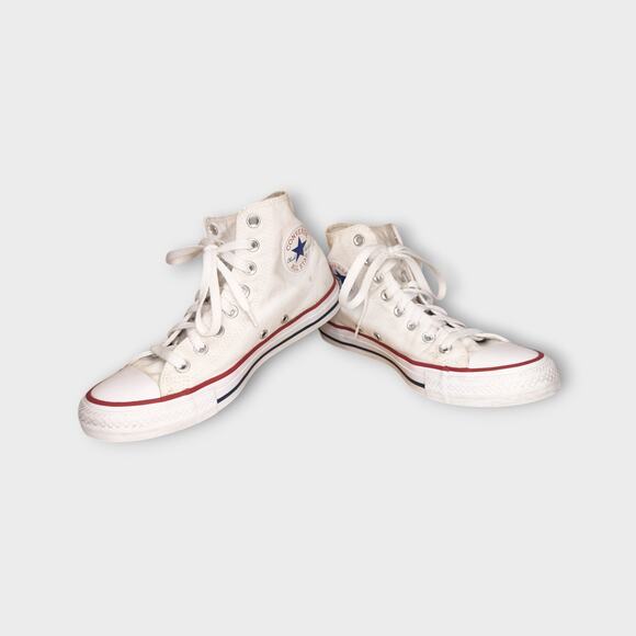 Converse Chuck Taylor All Star White High Top Sneakers Mens 6.5 Womens 8.5 - Picture 1 of 11